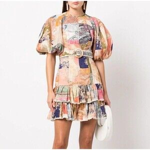 NWT. ZIMMERMANN patchwork mini dress ZIM 0 / US 4